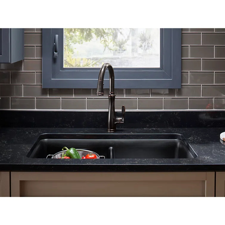 Bellera™ Pull Down Single Handle Kitchen Faucet with Handle and Supply Lines
