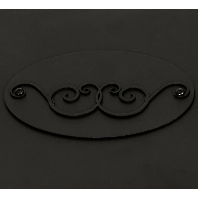 Black Wrought Iron 5-Light Chandelier with Acrylic Shades