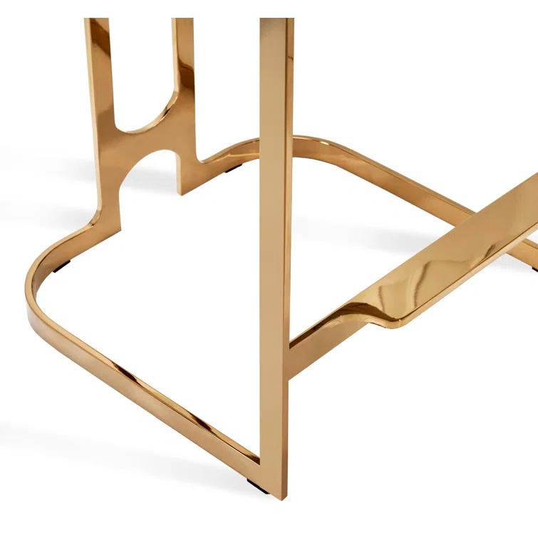 Banks Upholstered Counter Stool with Metal Frame