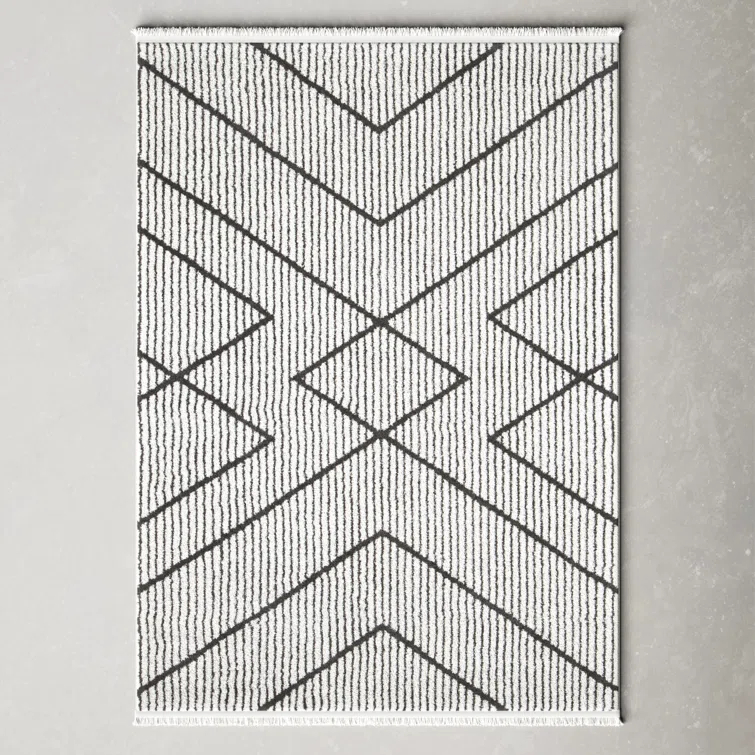 Lindy Charcoal/Ivory Rug