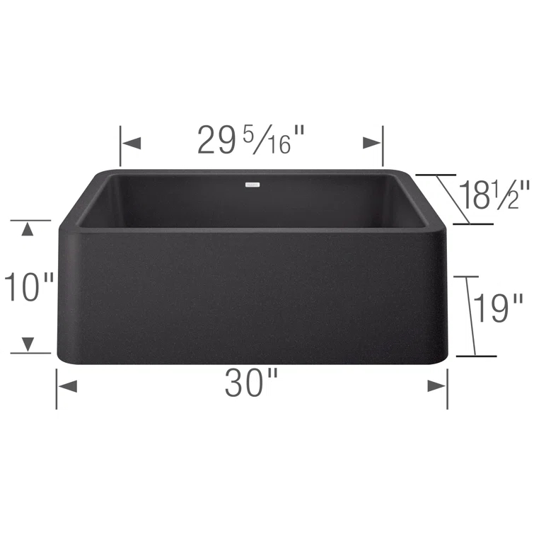 Ikon SILGRANIT 30" L x 19" W Farmhouse Sink