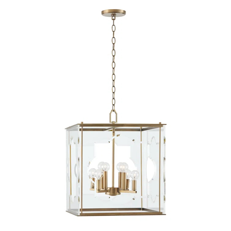 8 - Light Dimmable Square / Rectangle Chandelier