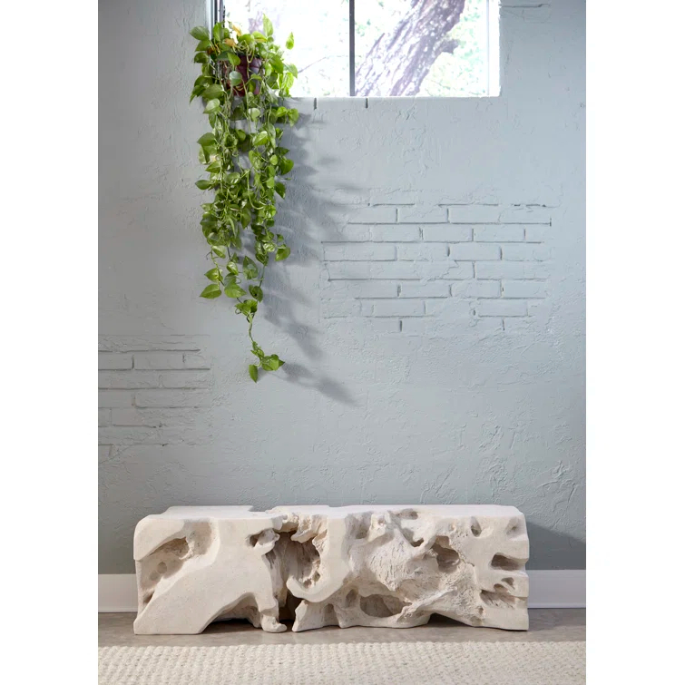 White Stone Bench