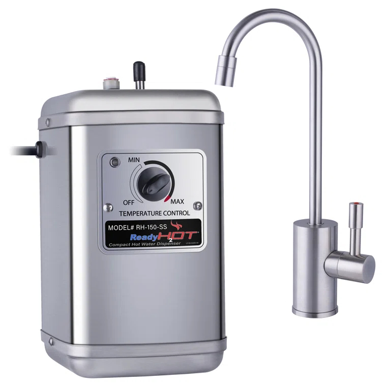 RH150 Instant Hot Water Dispenser System, Single-Handle Faucet with Under Sink Compact Tank