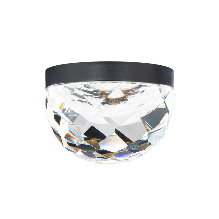 Modern Forms Cascade 6'' Crystal Bowl Dimmable LED Flush Mount
