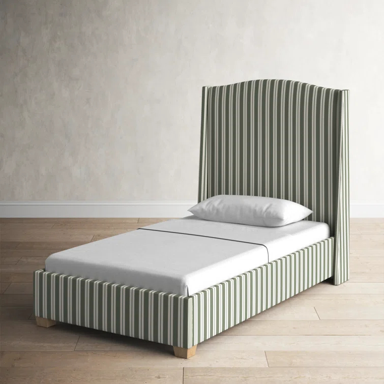 Hagerman Upholstered Wingback Bed