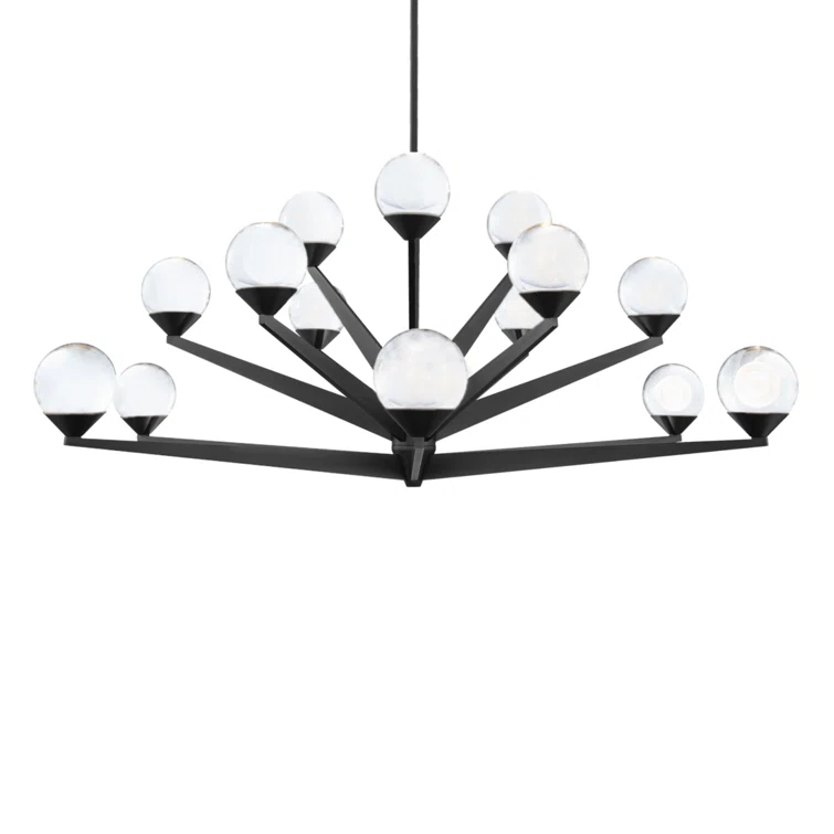 Modern Forms Double Bubble 15 - Light Dimmable LED Sputnik Sphere Chandelier