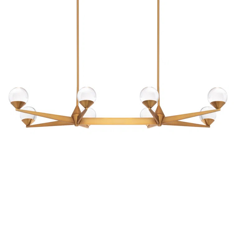 Modern Forms Double Bubble 8 - Light Dimmable LED Kitchen Island Linear Chandelier
