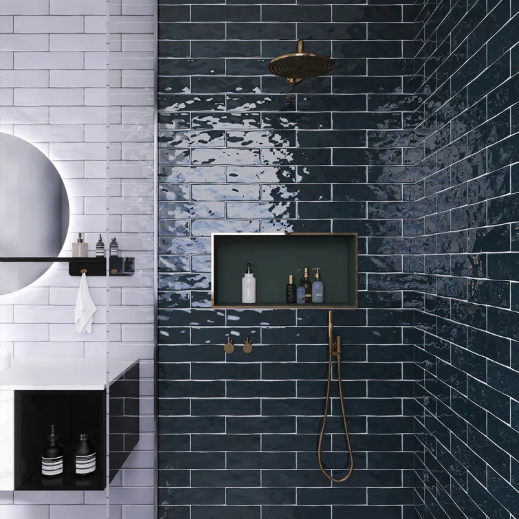 Kezma 3 in. x 12 in. Ceramic Subway Wall Tile
