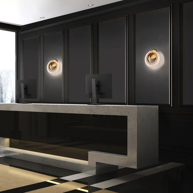 Serenity Aluminum LED Armed Sconce