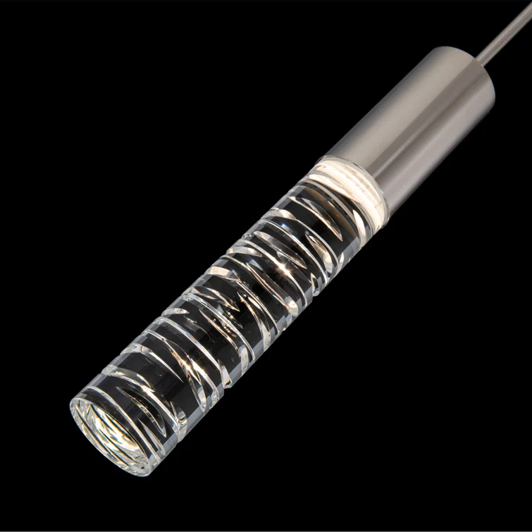 Cru 1 - Light Polished Nickel LED Single Pendant