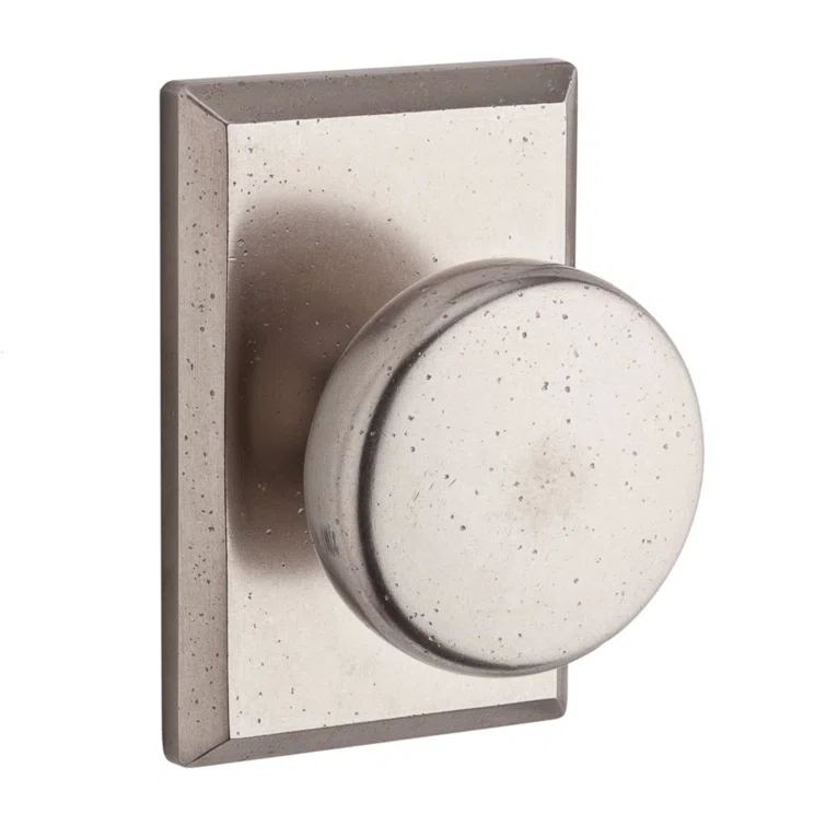 Rustic Double Dummy Door Knob with Rustic Square Rose