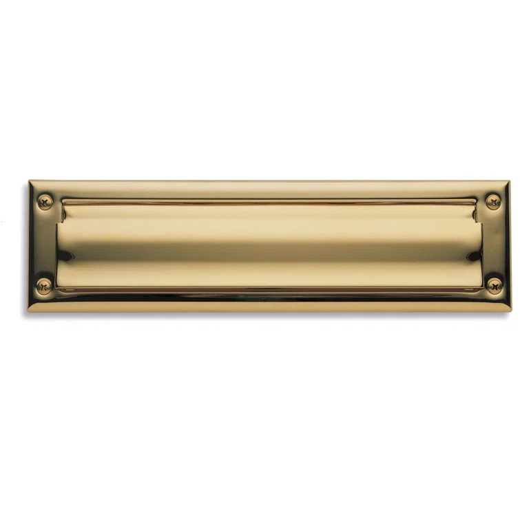 13 in x 3.6 in Brass Mail Slot
