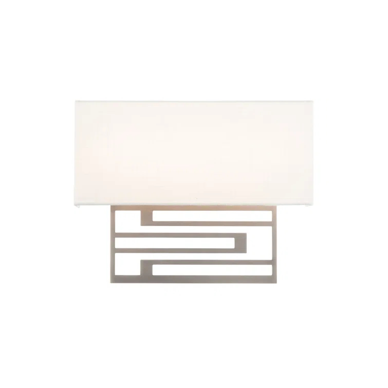 Brushed Nickel 14" LED Dimmable Wall Sconce for Modern Homes