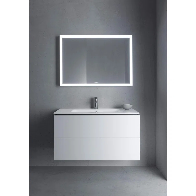 Me by Starck Ceramic Rectangular Vessel Bathroom Sink with Overflow