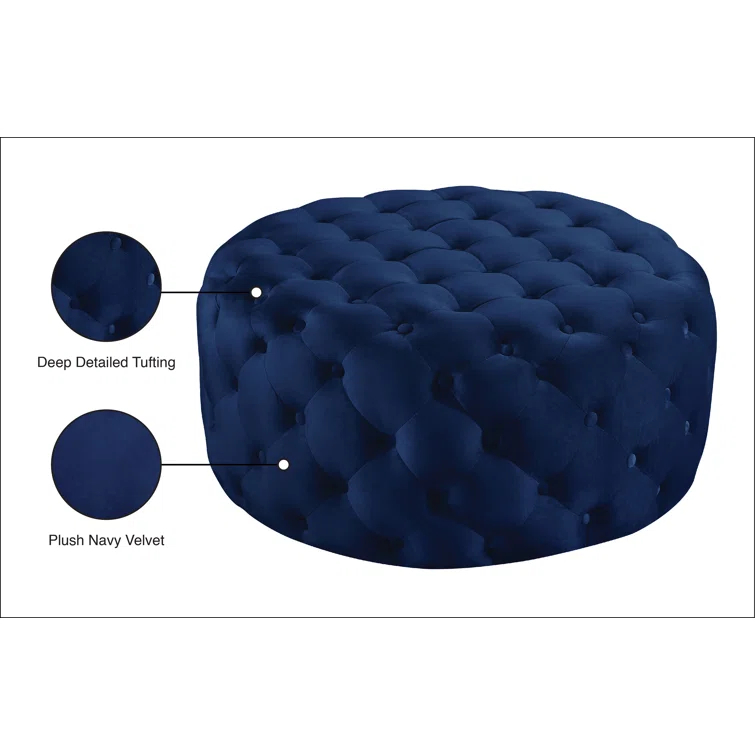 Plattsburgh Velvet Ottoman