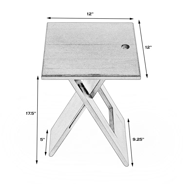 Butler Hammond Red Folding Table
