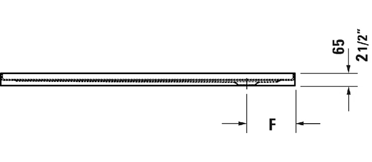 Architec 36" W x 60" D Single Threshold Shower Base