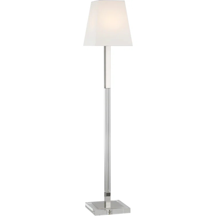 Reagan Adjustable 52" Silver Outdoor Chandelier-Style Floor Lamp