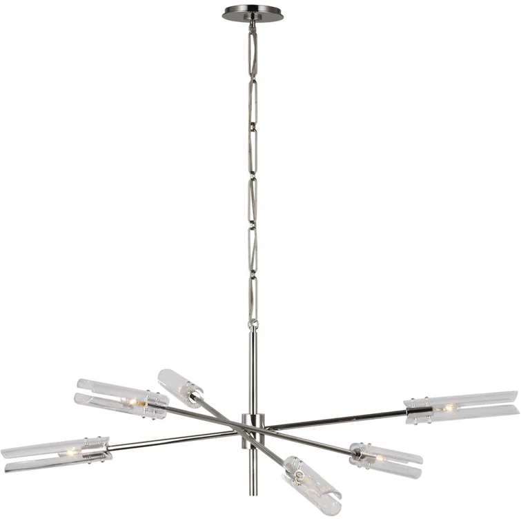 Casoria 6-Light Polished Nickel & Crystal Chandelier