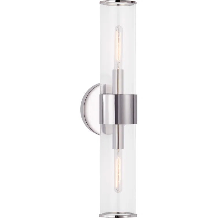 Liaison Polished Nickel 22" Two-Light Wall Sconce