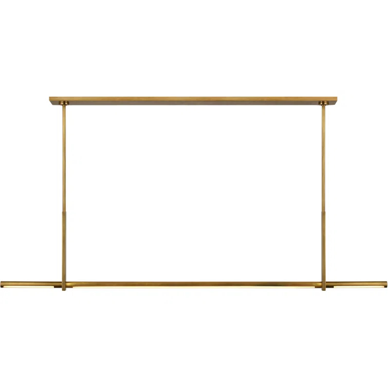 Axis 59.5" Polished Nickel LED Linear Pendant Light