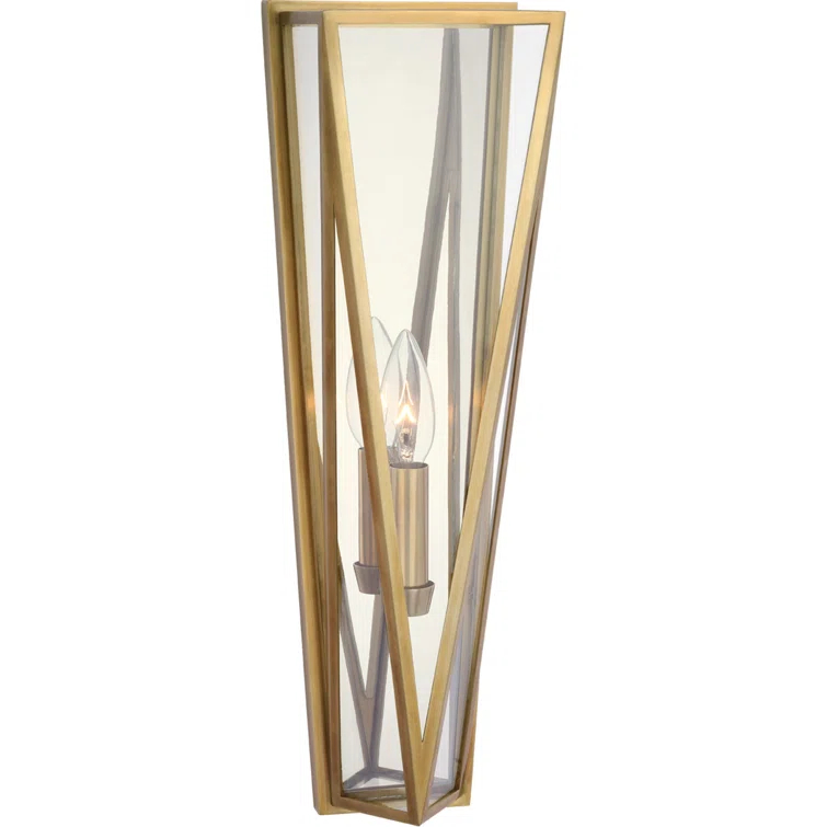 Lorino 17.75" Brass and Bronze Dimmable Wall Sconce