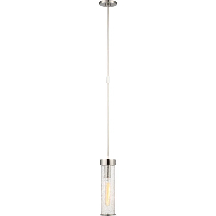 Liaison 12.75'' Polished Nickel LED Cylinder Pendant Light
