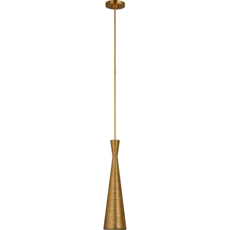 Gilded Utopia 20" Gold Aluminum LED Pendant Light for Indoor/Outdoor