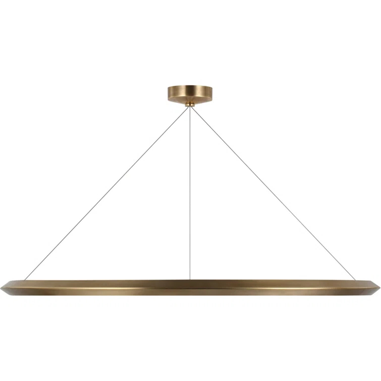 Natural Brass 48" LED Ring Chandelier