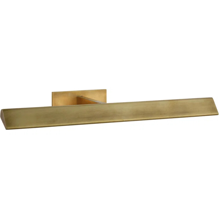 Antique Brass 18" Dimmable Battery-Powered Wall Light