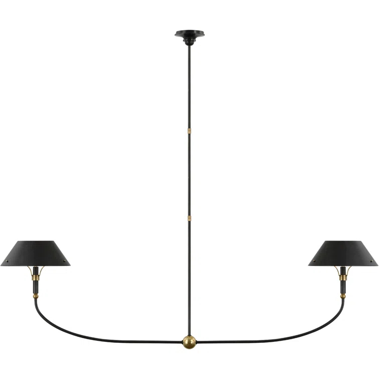 Turlington Bronze and Brass 68" Linear Chandelier