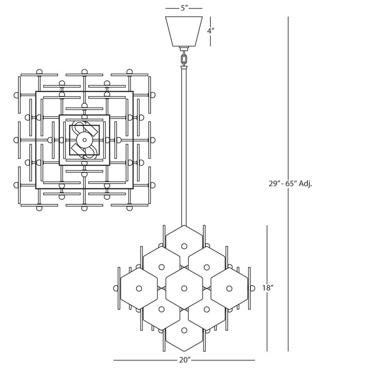 Vienna 4 - Light Dimmable Tiered Chandelier