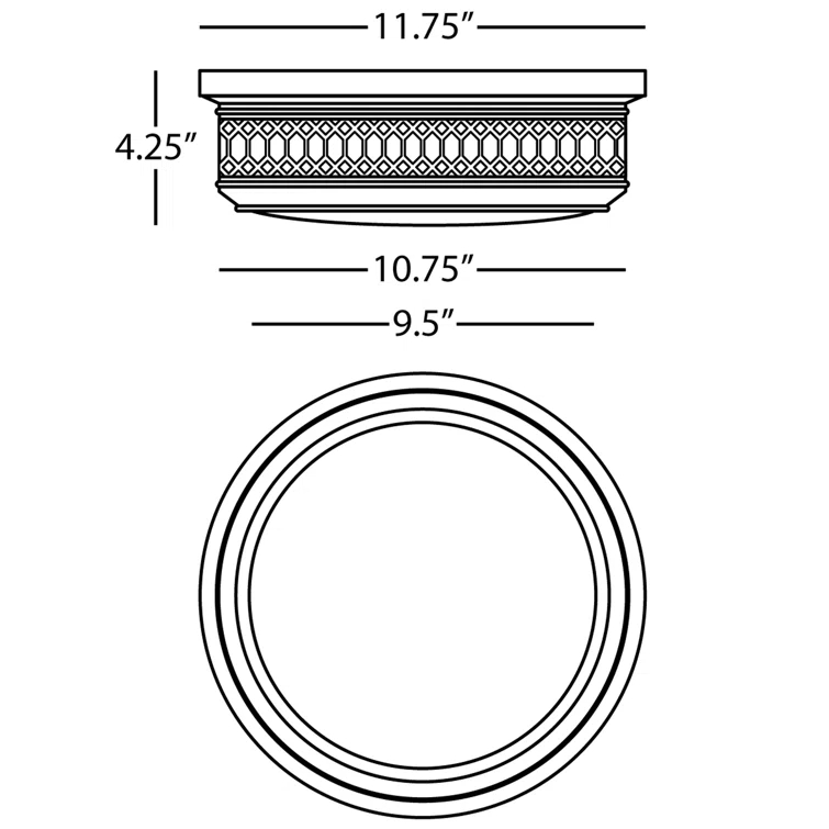 Tucker Glass Flush Mount