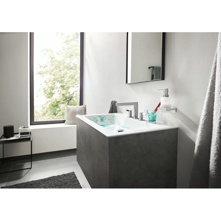 hansgrohe Finoris Widespread Faucet 110 with Pop-up Drain, 1.2 GPM