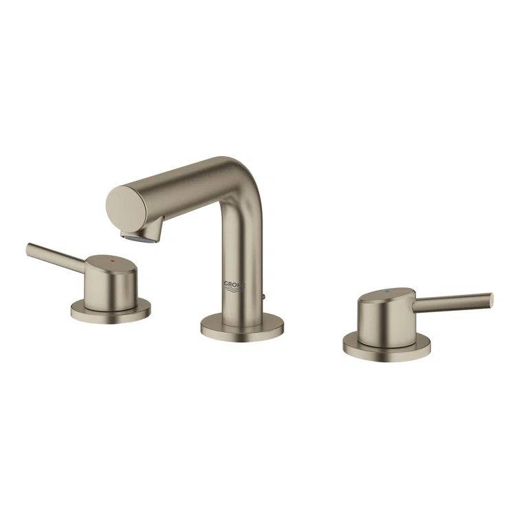 Concetto™ Mid-Arc Widespread Bathroom Faucet with Drain Assembly
