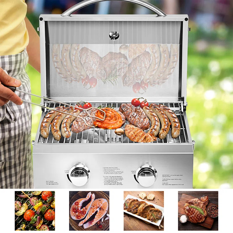 Costway 2 - Burner Portable Liquid Propane Infrared Gas Grill