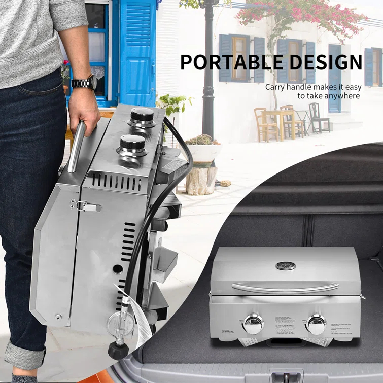 Costway 2 - Burner Portable Liquid Propane Infrared Gas Grill
