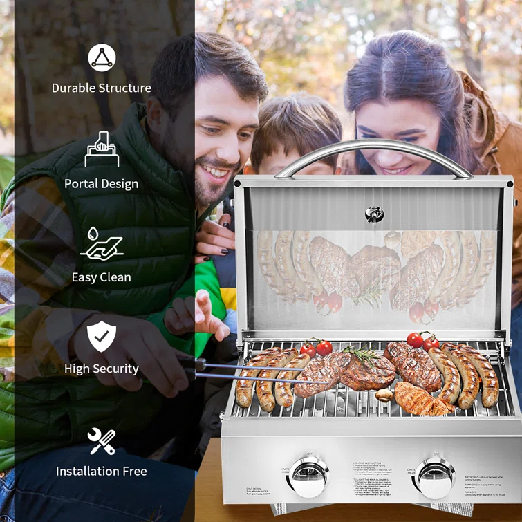 Costway 2 - Burner Portable Liquid Propane Infrared Gas Grill