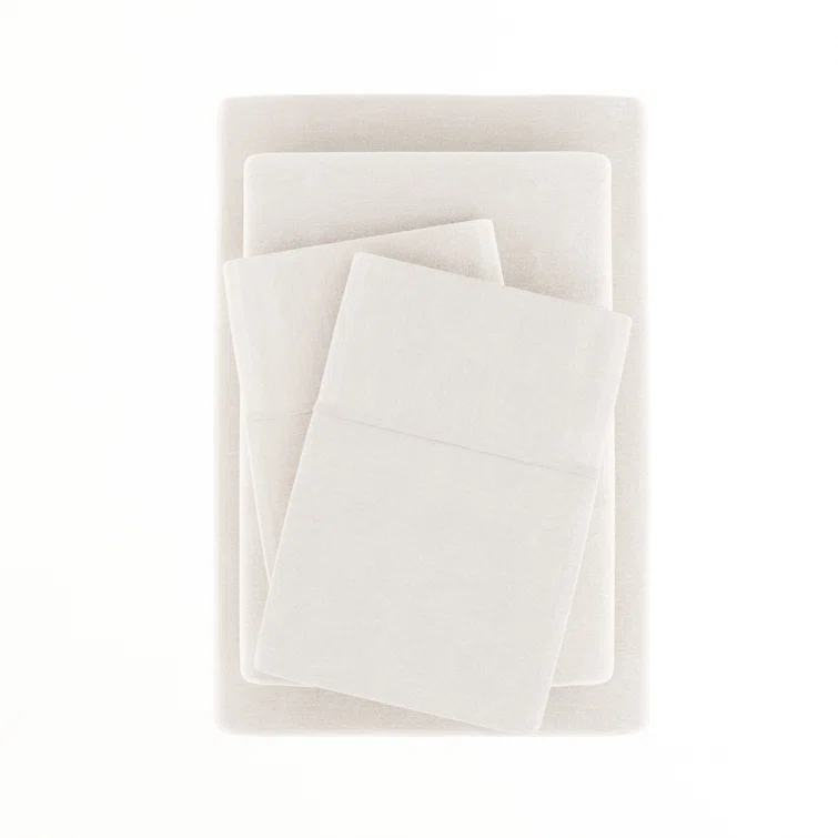 Luxury Rayon From Bamboo Linen Blend 4 Piece Sheet Set