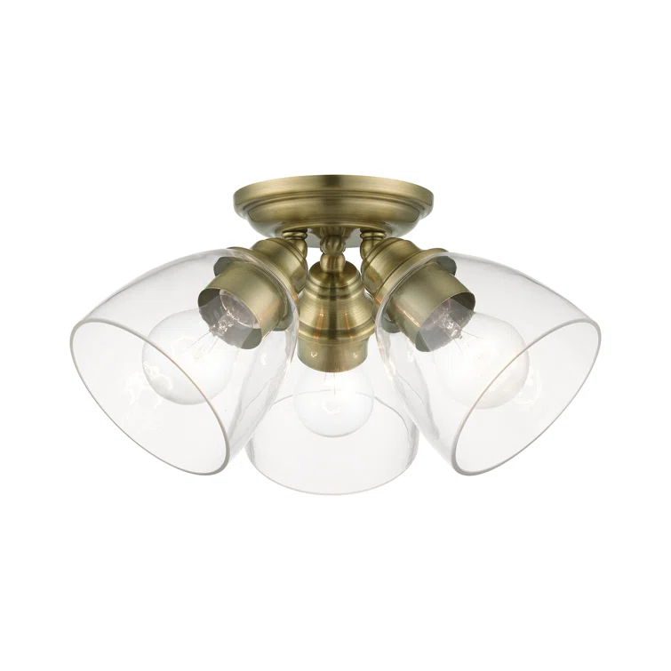Gunnbjorn 3-Light 14.25" Semi Flush Mount