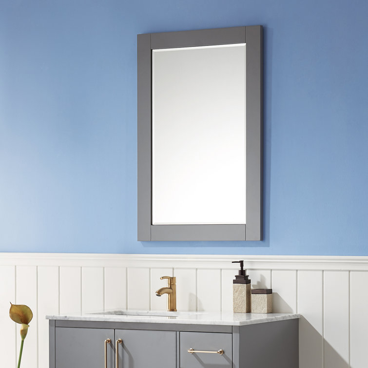 Ivy Wood Flat Wall Mirror