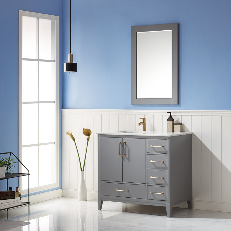 Ivy Wood Flat Wall Mirror