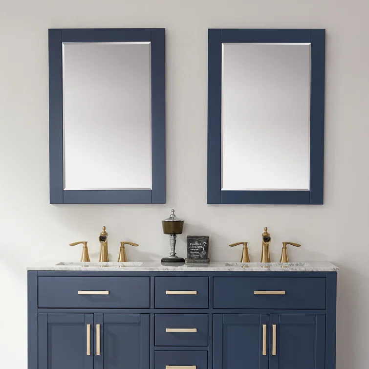 Ivy Wood Flat Wall Mirror