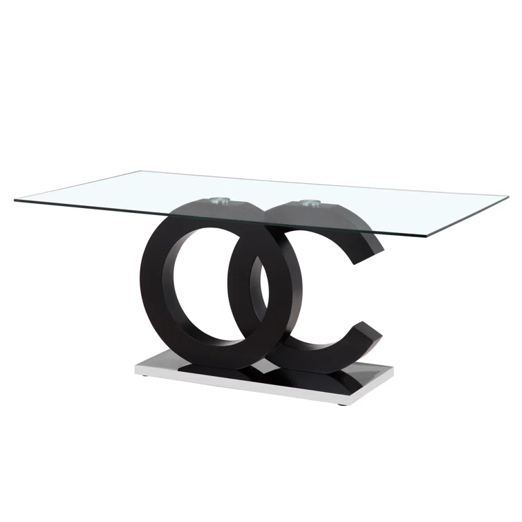 Global Furniture USA Glass Top Dining Table