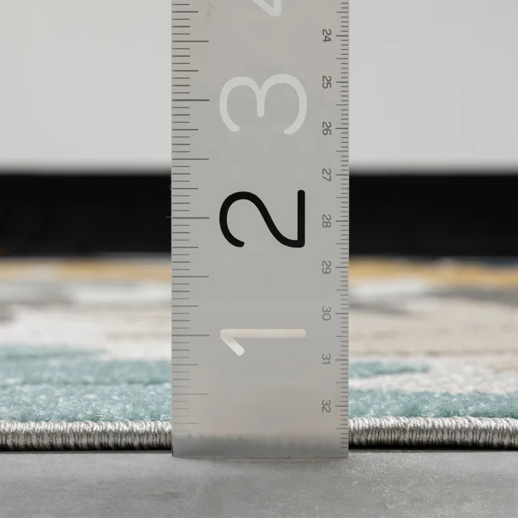 Dorado Mariah Floral Gray Indoor/Outdoor Hi-Lo Area Rug