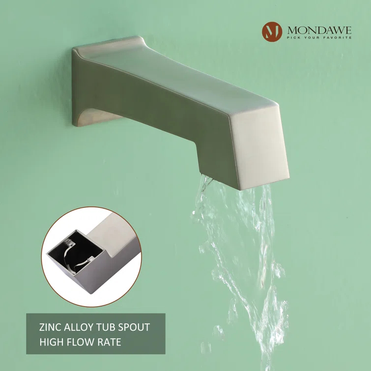 Calder Complete Shower System with Rough in-Valve
