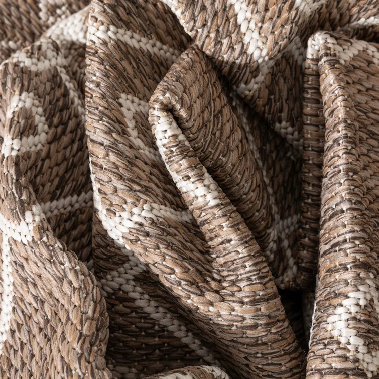 Marshanna Nord Trellis Brown/Taupe Indoor/Outdoor Flat-Weave Area Rug