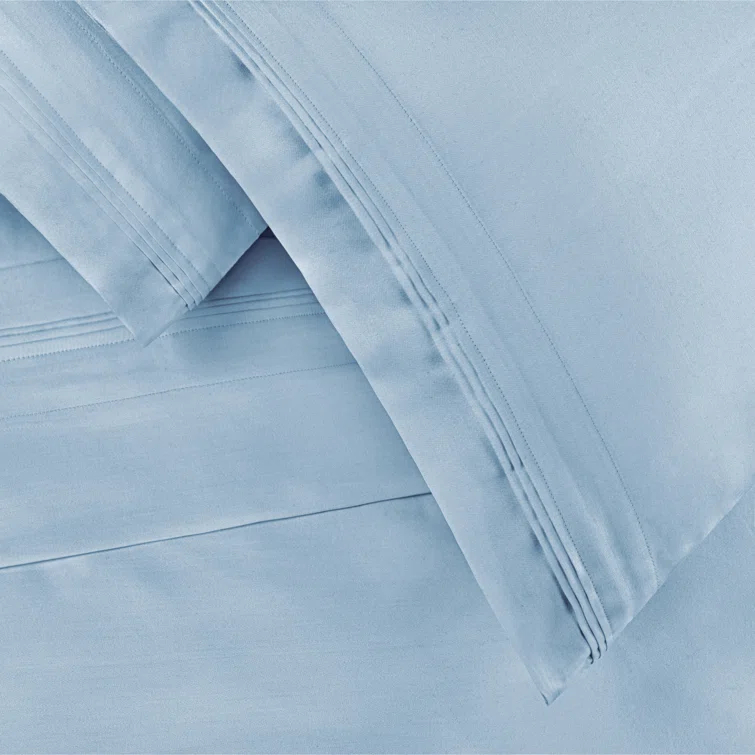 Egyptian Cotton Deep Pocket Solid 650 Thread Count Sheet Set