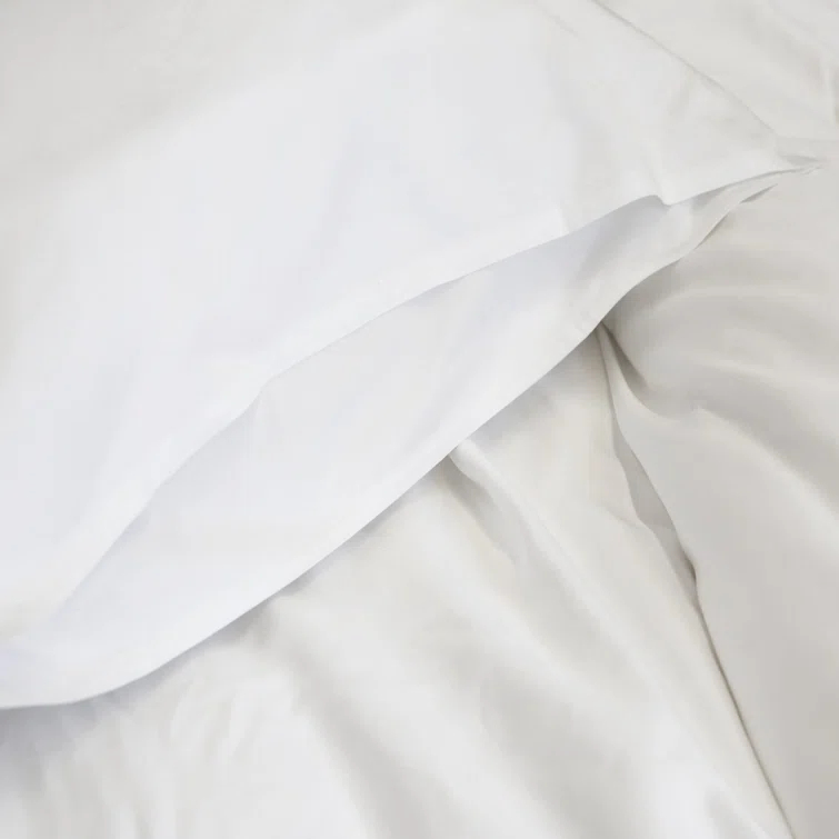King White Belgian Linen Duvet Cover Set